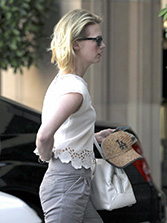 January Jones takes care of business in Beverly Hills